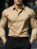 Fgkks nova camisa masculina nova marca cor sólida manga longa tecido elástico masculino múltiplas cores qualidade camisa básica